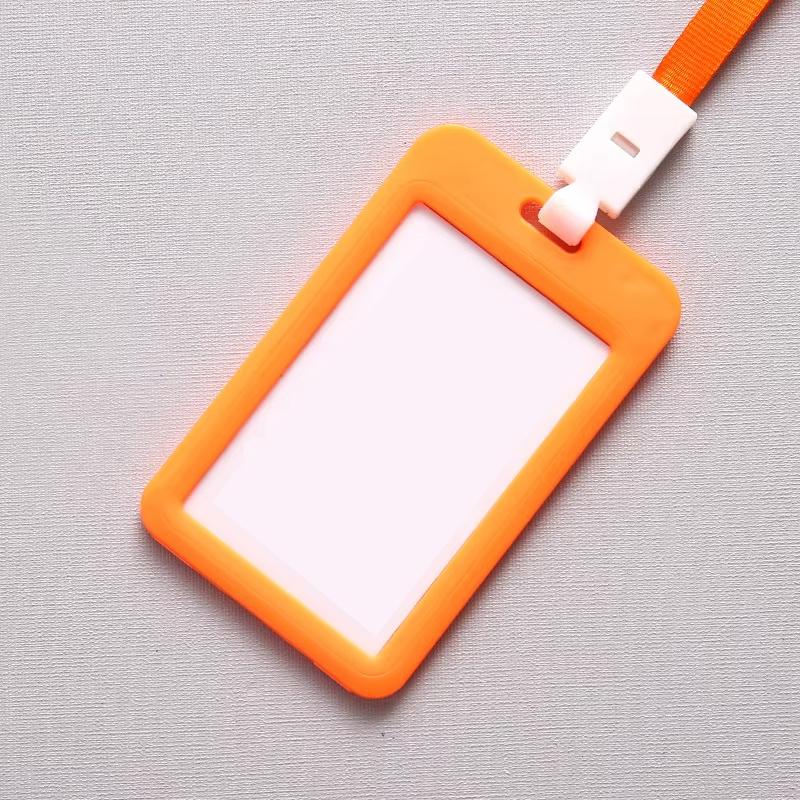 Premium ABS Plastic Double Sided Card Holder-Orange